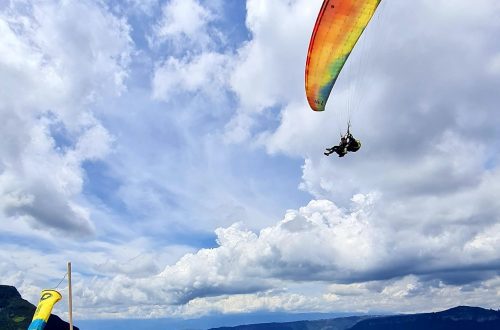 Paragliding in Colombia.
