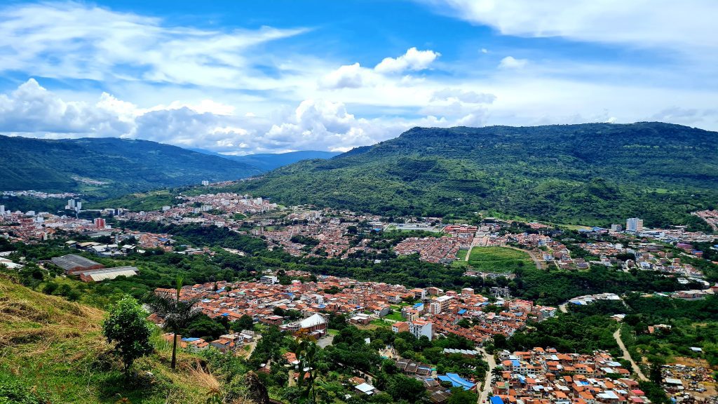 View of San Gil in Colombia, one of the best travel experiences for digital nomads