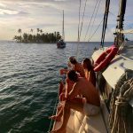 Sunset time in San Blas islands