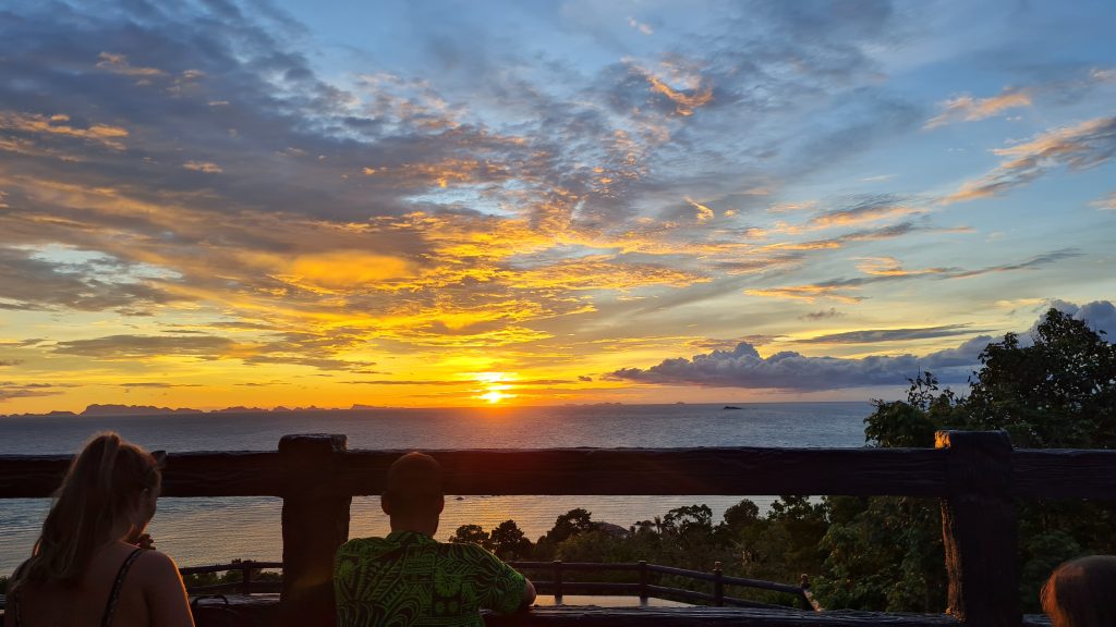 Sunset in Koh Phangan, one of the best islands in Thailand