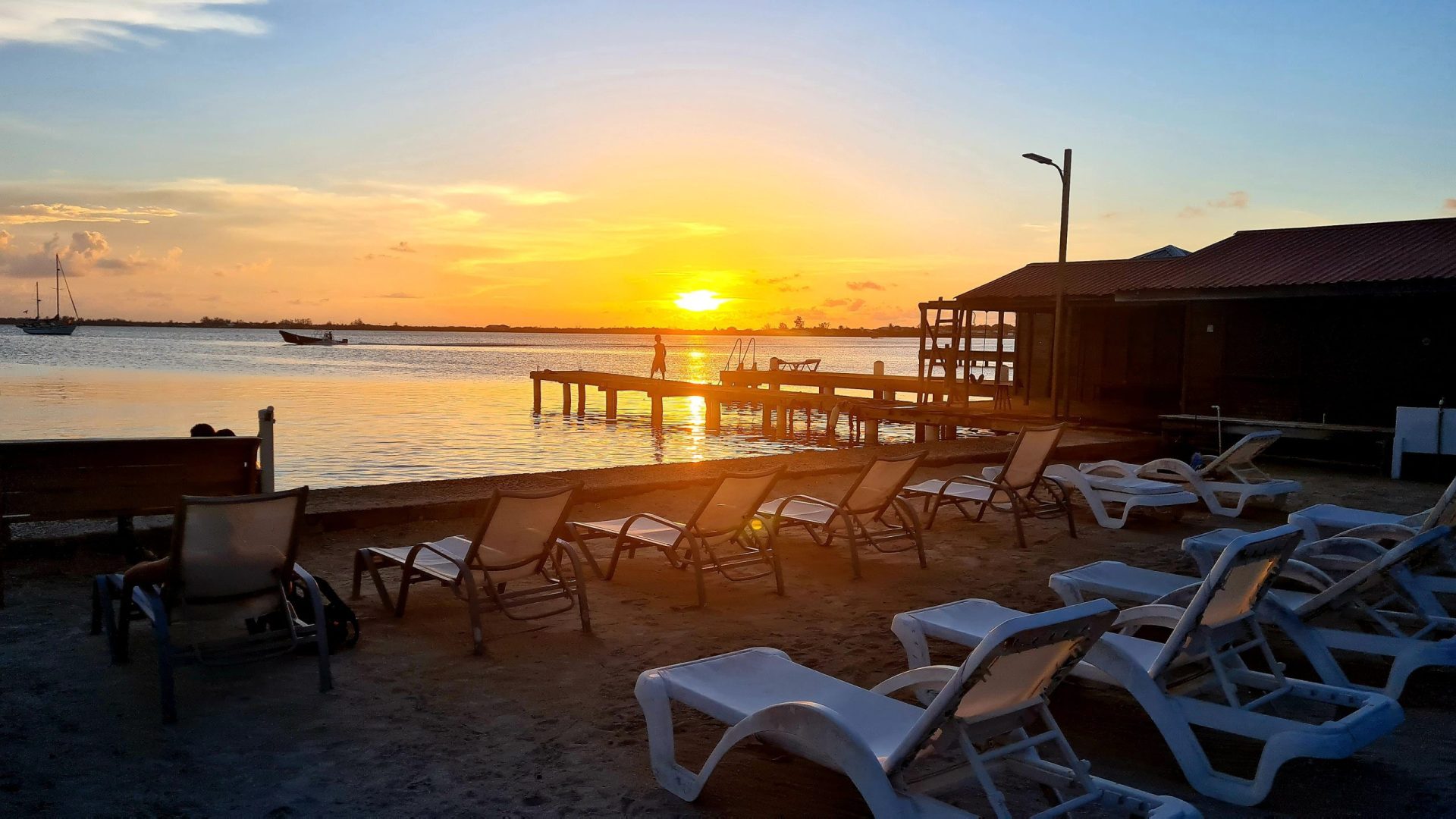 Sunset in Utila, Honduras