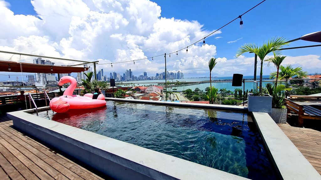 Morning pool view in Panama or how to ditch societal expectations