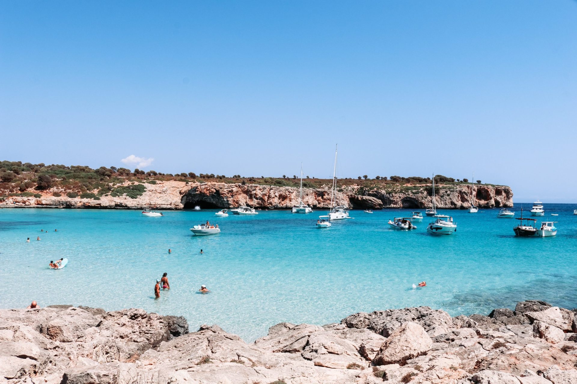 Beach in Palma de Mallorca, one of the best party destinations in Europe