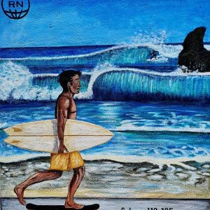 San Juan del Sur, Nicaragua- Surfing painting