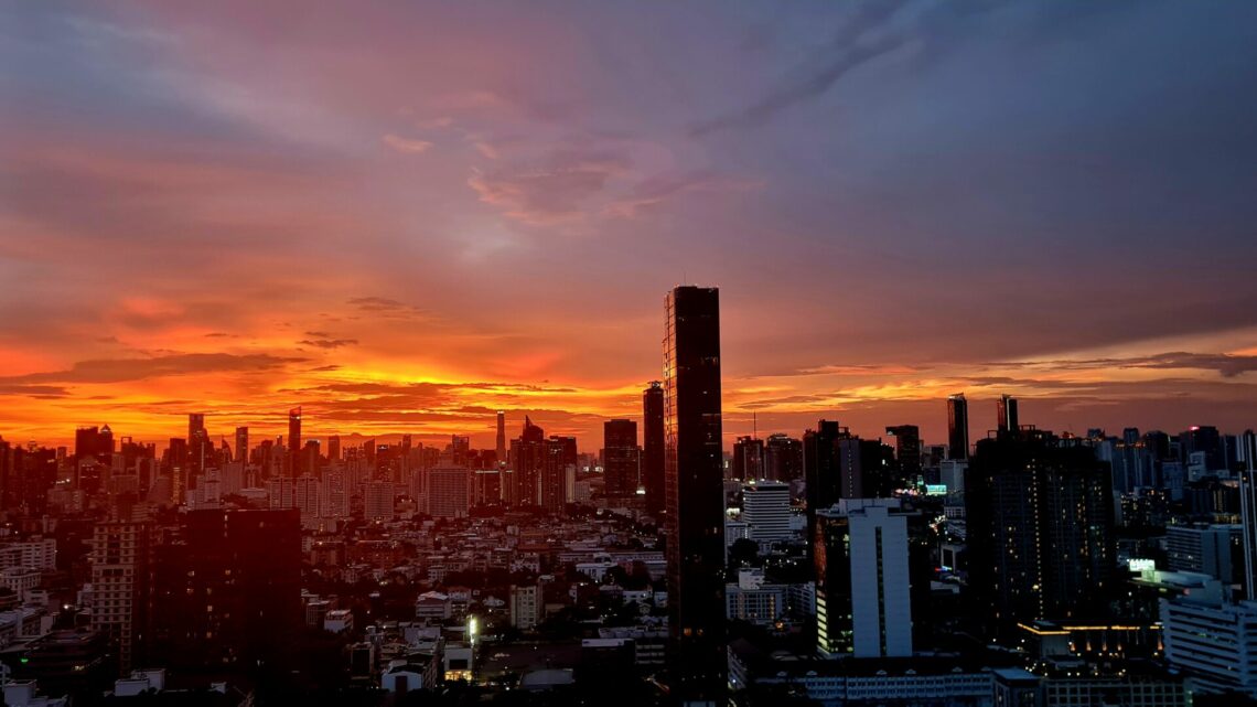 Bangkok sunset views